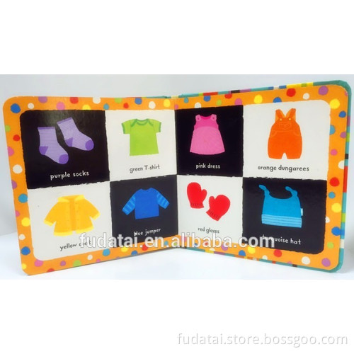 FDT customized interesting and cheap baby touch and feel board book